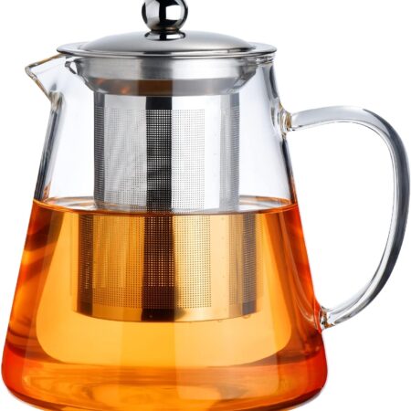 CasaBrew Glass Teapot with Infuser